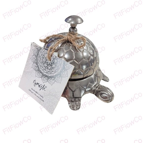 ⚡🛎️Metal Turtle Desk Bell – Namaste Handcrafted India Call Bell - Picture 1 of 7